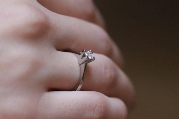 0,19 Karat Pırlanta Tektaş Yüzük