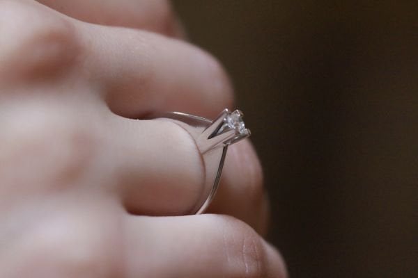 0,19 Karat Pırlanta Tektaş Yüzük