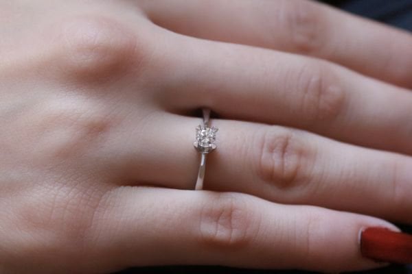 0,26 Karat Pırlanta Tektaş Yüzük