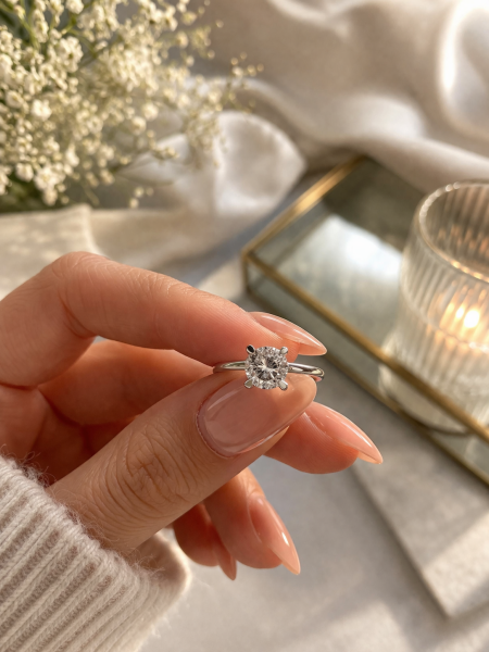 0,26 Karat Pırlanta Tektaş Yüzük