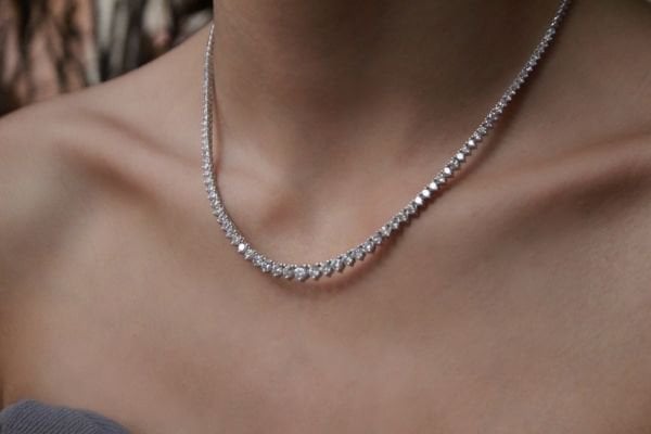 6,24 Karat Pırlanta Su yolu Kolye