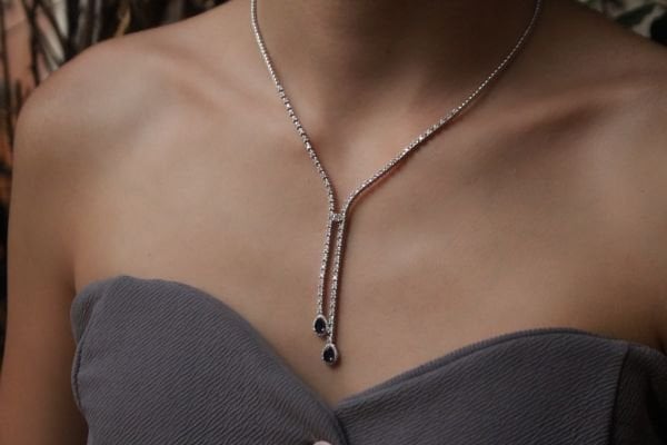 4,83 Karat Pırlanta Safir Kolye