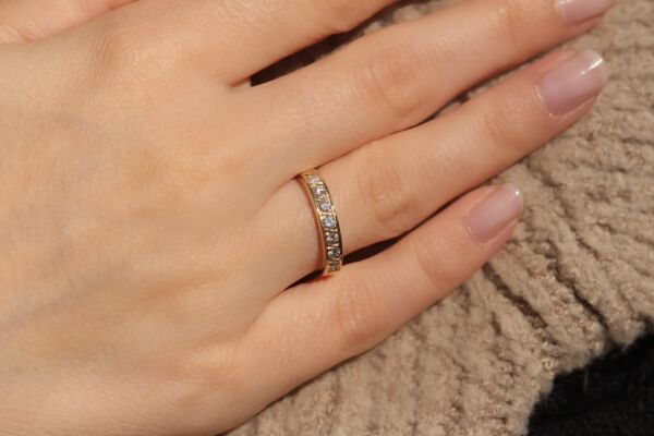 0,39 Karat Pırlanta Yarımtur Yüzük