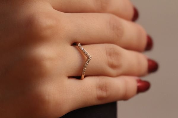 0,14 Karat Pırlanta Vintage Yüzük