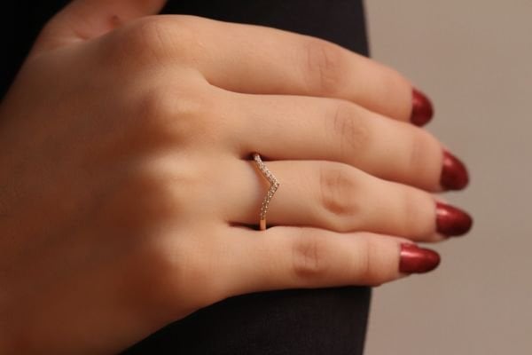 0,12 Karat Pırlanta Vintage Yüzük