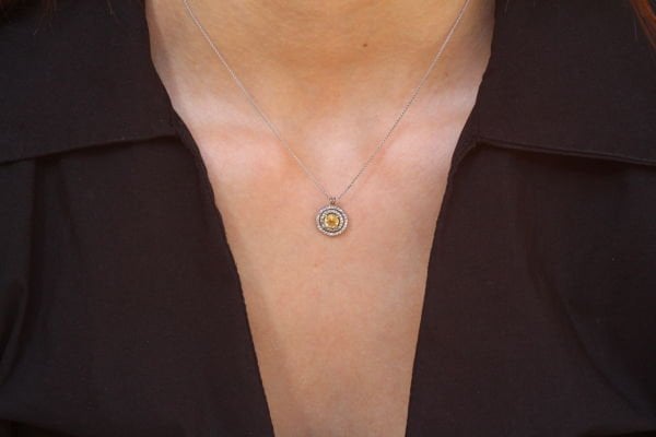 0,67 Karat Pırlanta Tasarım Kolye