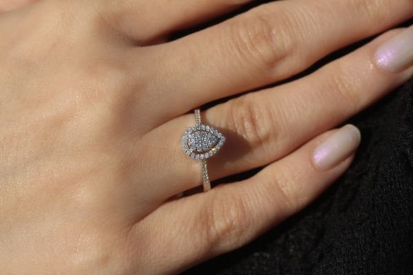 0,26 Karat Pırlanta Coronet Yüzük