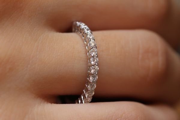 0,50 Karat Pırlanta Yarımtur Yüzük