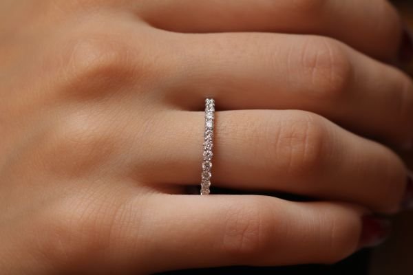 0,50 Karat Pırlanta Yarımtur Yüzük