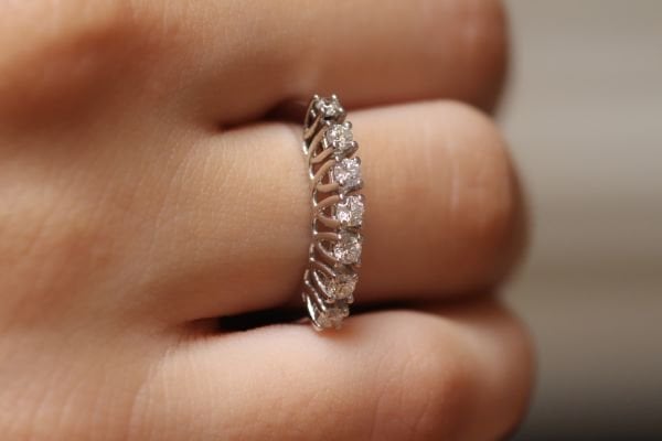 0,42 Karat Pırlanta Yarımtur Yüzük