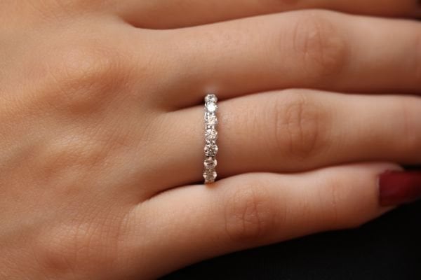 0,49 Karat Pırlanta Yarımtur Yüzük