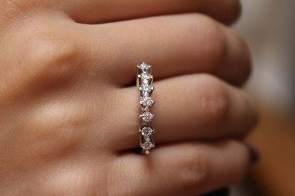 0,45 Karat Pırlanta Yarımtur Yüzük