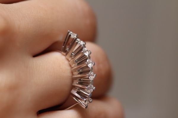 0,45 Karat Pırlanta Yarımtur Yüzük