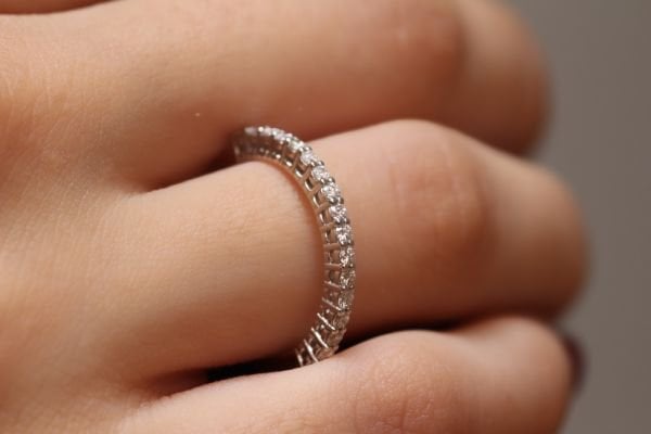 0,32 Karat Pırlanta Yarımtur Yüzük