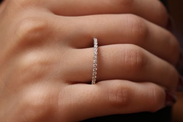 0,32 Karat Pırlanta Yarımtur Yüzük