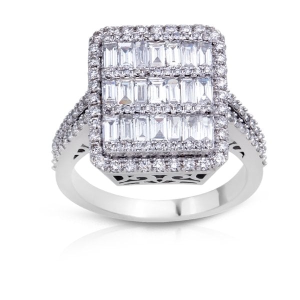 1,37 Karat Pırlanta Baget Yüzük