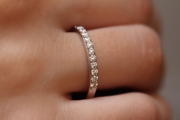 0,30 Karat Pırlanta Yarımtur Yüzük