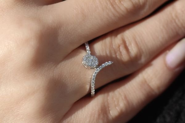 0,31 Karat Pırlanta Coronet Yüzük