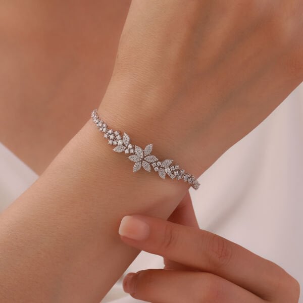 0,80 Karat Pırlanta Tasarım Bileklik