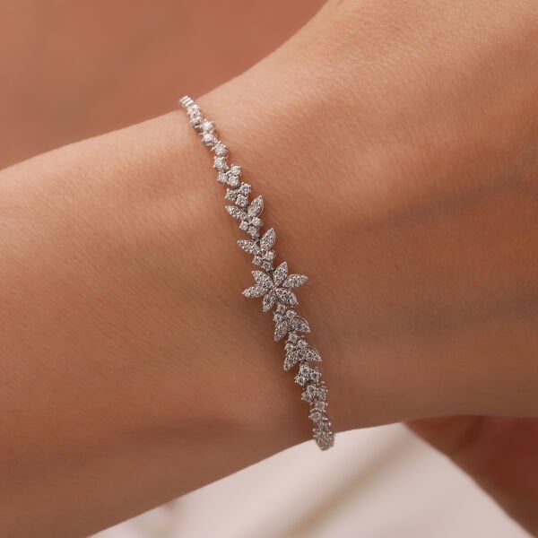 0,86 Karat Pırlanta Tasarım Bileklik