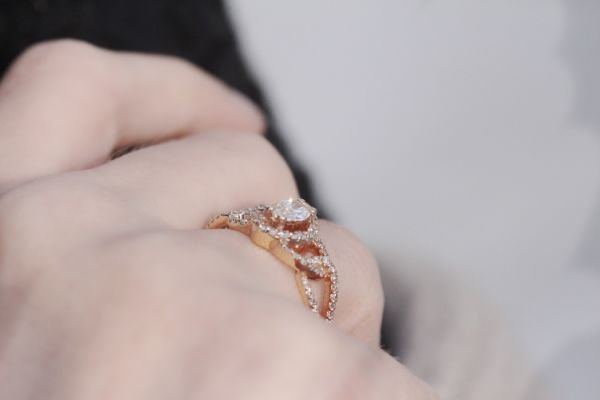 0,70 Karat Pırlanta Rose Tasarım Yüzük