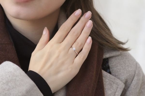 0,09 Karat Pırlanta Tektaş Yüzük