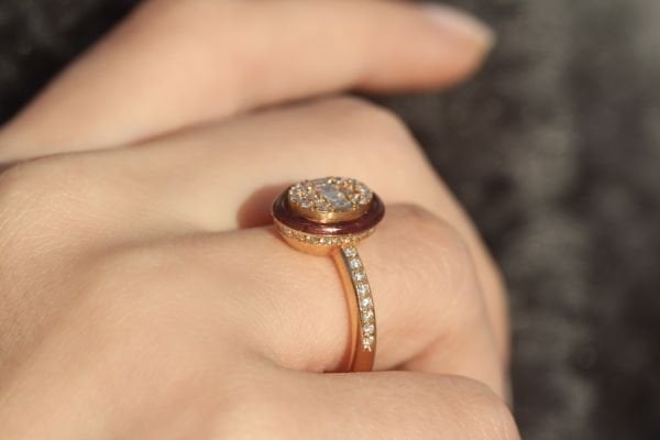 0,53 Karat Pırlanta Rose Yüzük