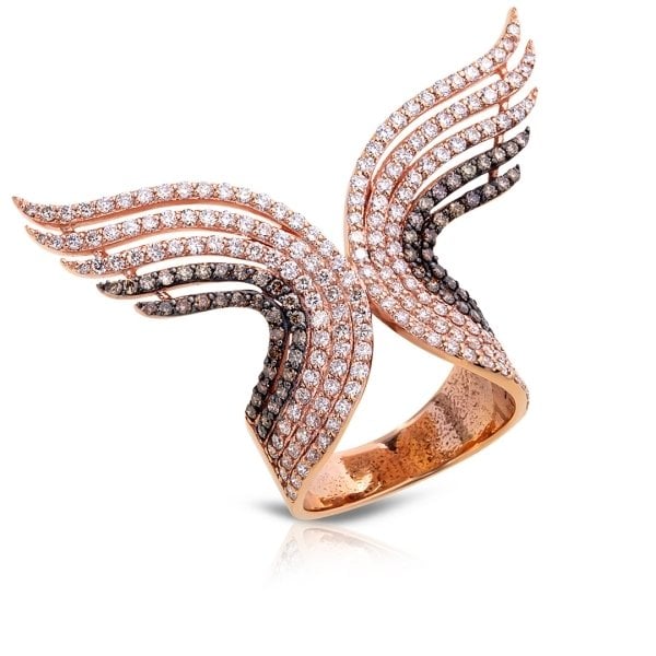 1,82 Karat Rose Kanat Yüzük