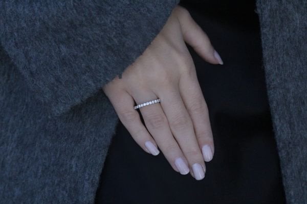 0,48 Karat Pırlanta Yarımtur Yüzük