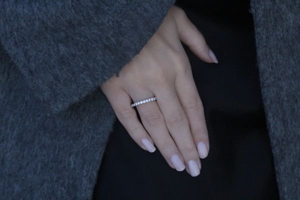 0,48 Karat Pırlanta Yarımtur Yüzük