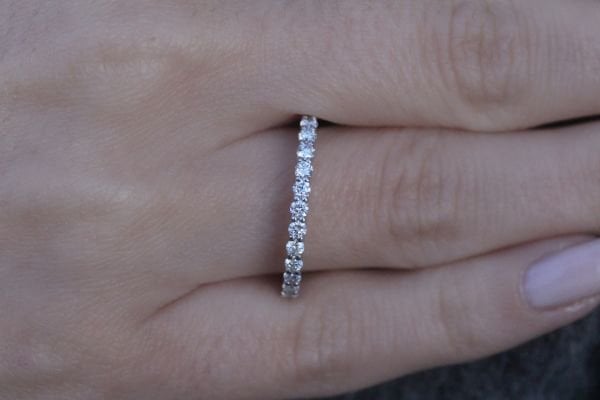 0,48 Karat Pırlanta Yarımtur Yüzük