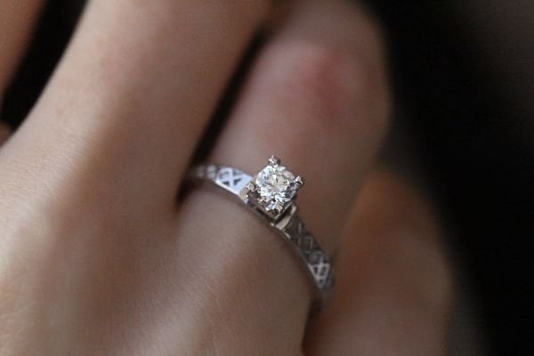 0,29 Karat Pırlanta Tektaş Yüzük