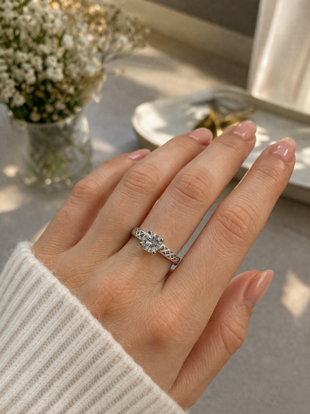 0,29 Karat Pırlanta Tektaş Yüzük