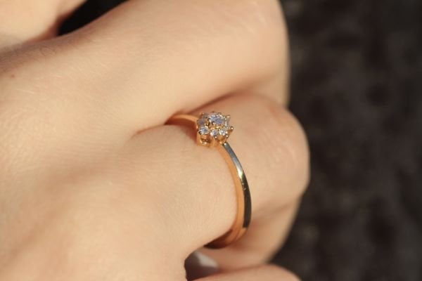 0,12 Karat Pırlanta Vintage Yüzük