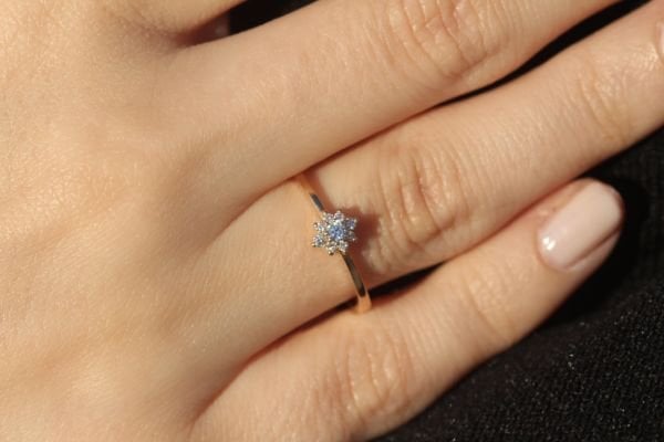 0,12 Karat Pırlanta Vintage Yüzük