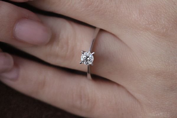 0,32 Karat Pırlanta Tektaş Yüzük