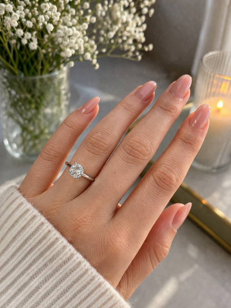 0,32 Karat Pırlanta Tektaş Yüzük