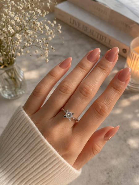 0,32 Karat Pırlanta Tektaş Yüzük