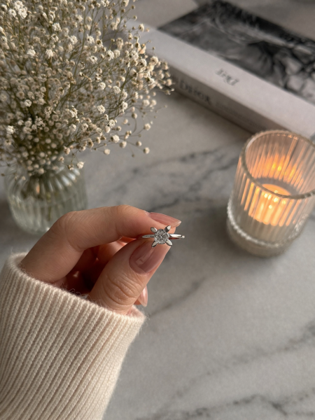 0,32 Karat Pırlanta Tektaş Yüzük