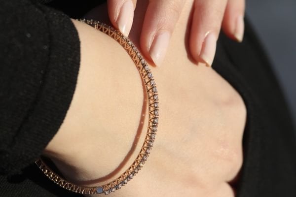 1,60 Karat Rose Pırlanta Tasarım Bileklik