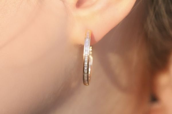 3,12 Karat Rose Pırlanta Küpe