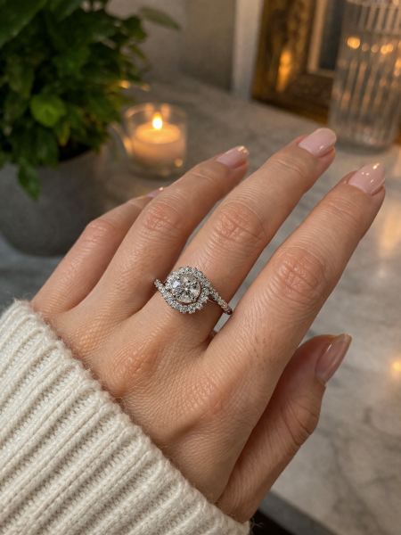 0,81 Karat Pırlanta Tektaş Yüzük