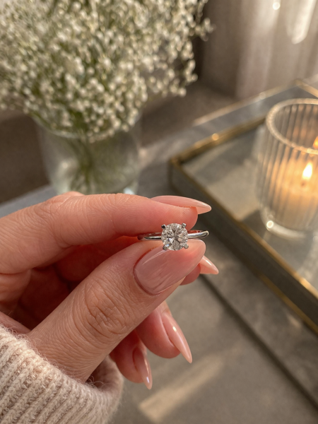 0,34 Karat Pırlanta Tektaş Yüzük