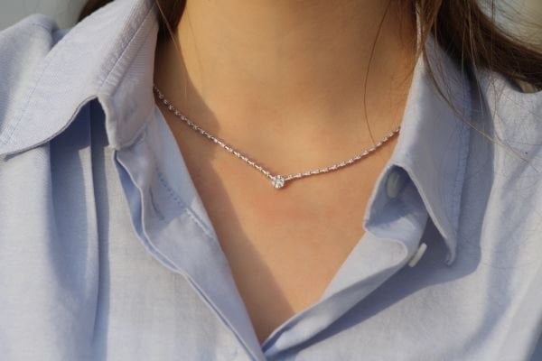 0,94 Karat Pırlanta Coronet Kolye