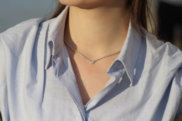 0,94 Karat Pırlanta Coronet Kolye