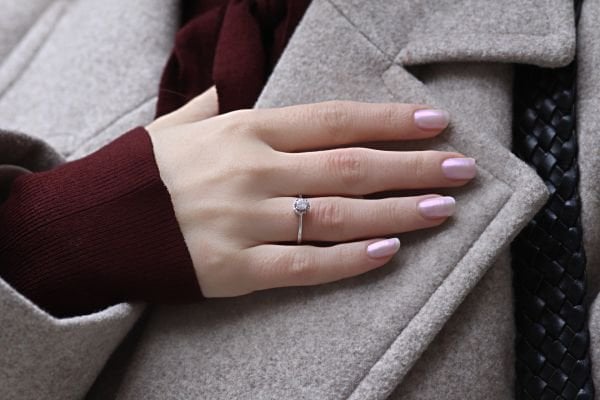 0,42 Karat Pırlanta Tektaş Yüzük