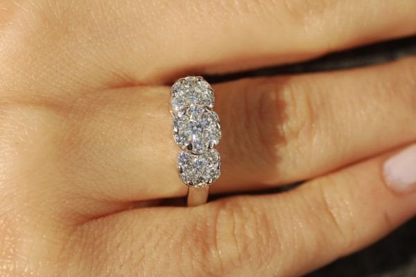 1,25 Karat Pırlanta Tria Yüzük