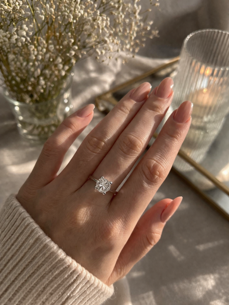 0,32 Karat Pırlanta Tektaş Yüzük