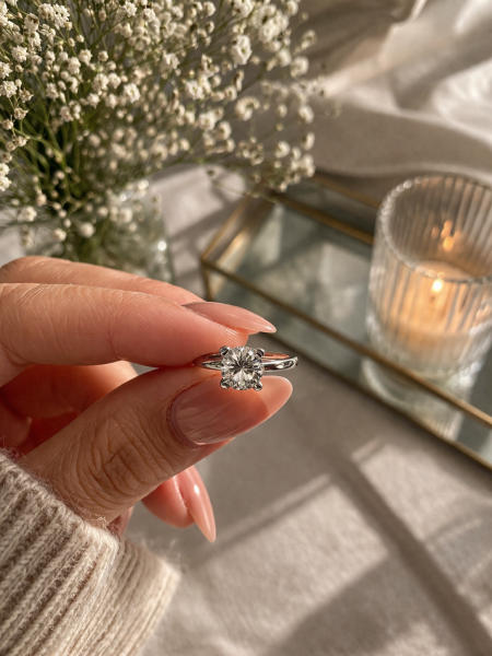 0,32 Karat Pırlanta Tektaş Yüzük