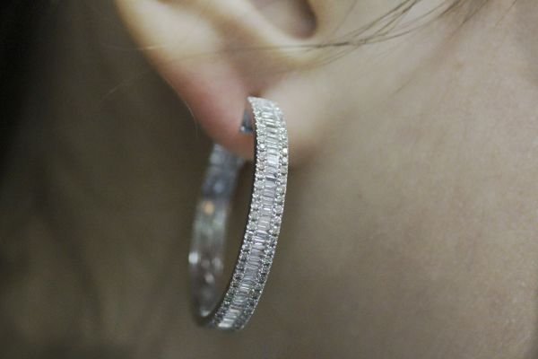 1,53 Karat Pırlanta Halka Küpe